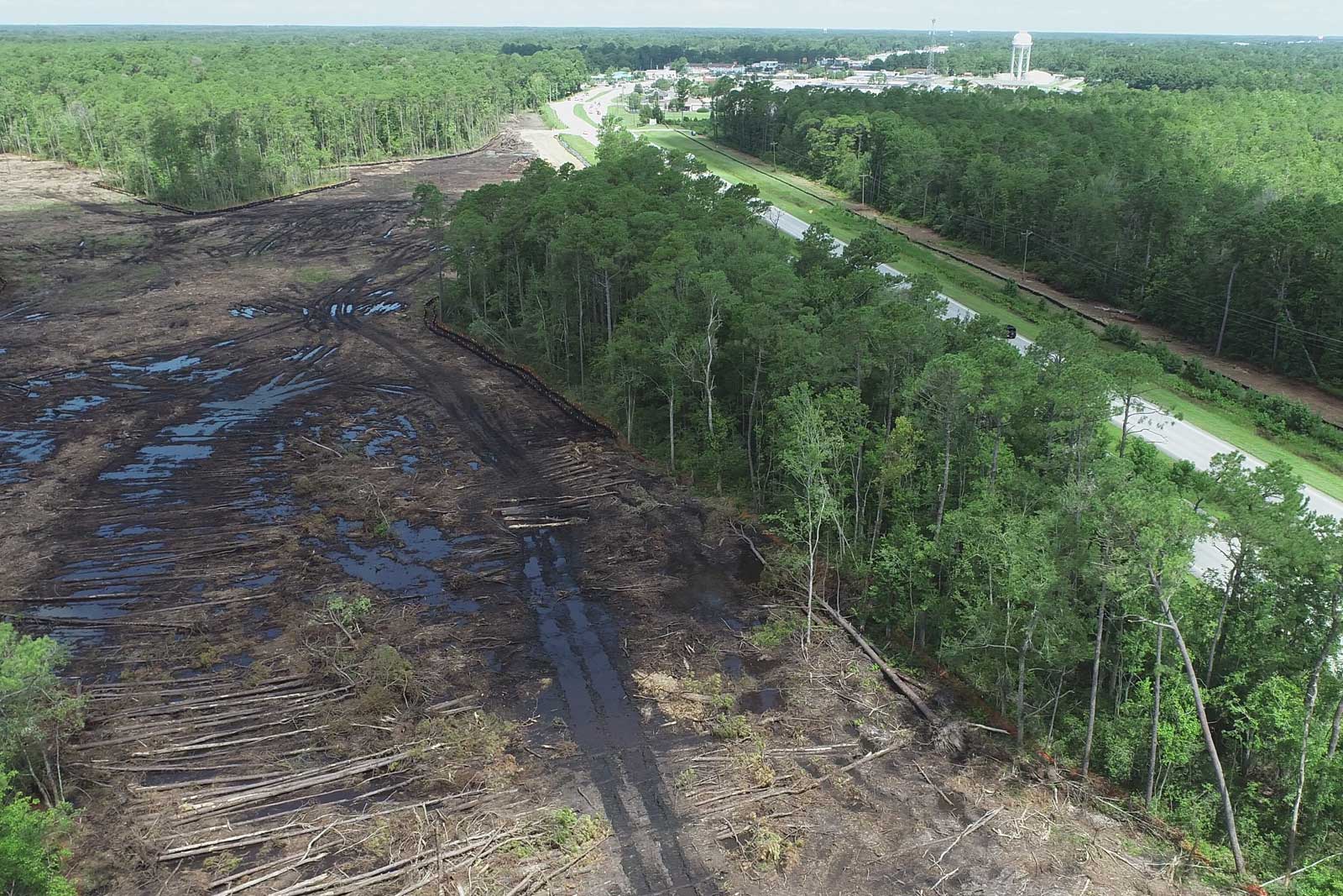 Future interchange of Havelock Bypass with existing U.S. 70 south of McCotter Boulevard.